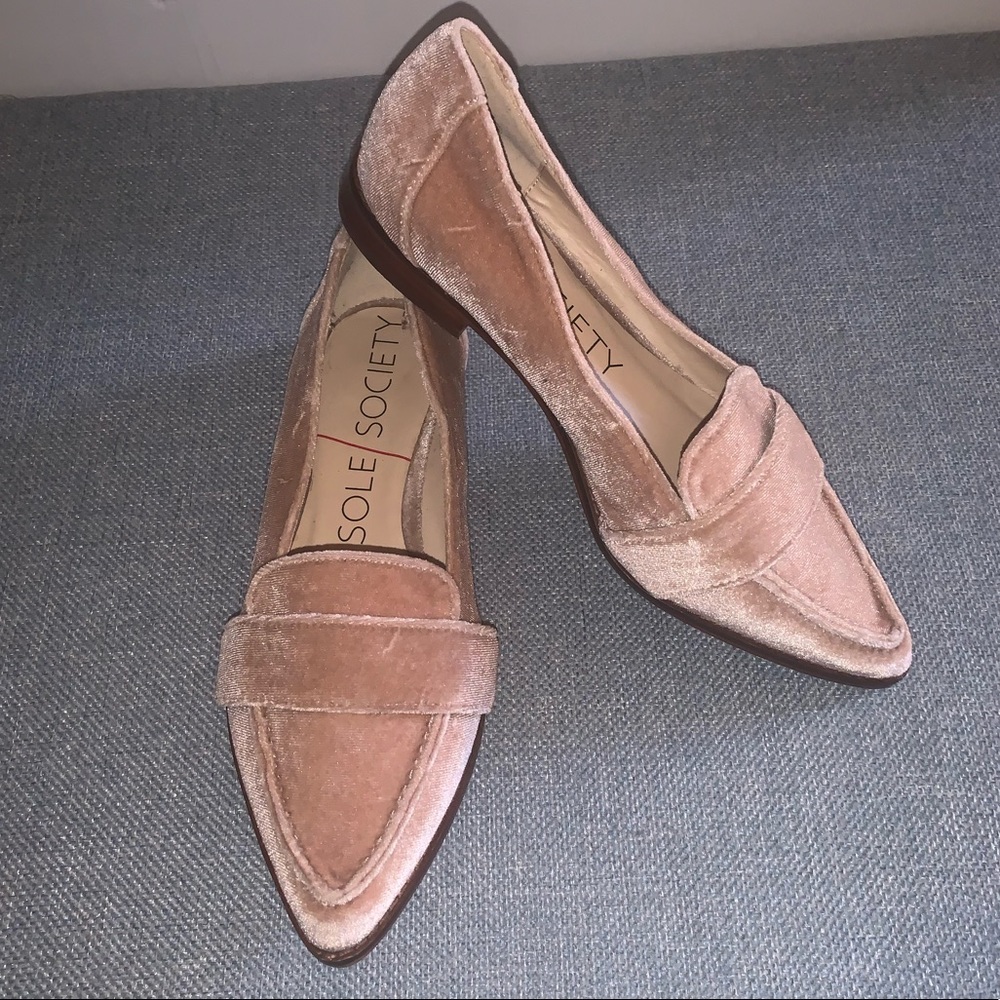 Sole Society Edie Velvet Loafer
